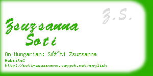 zsuzsanna soti business card